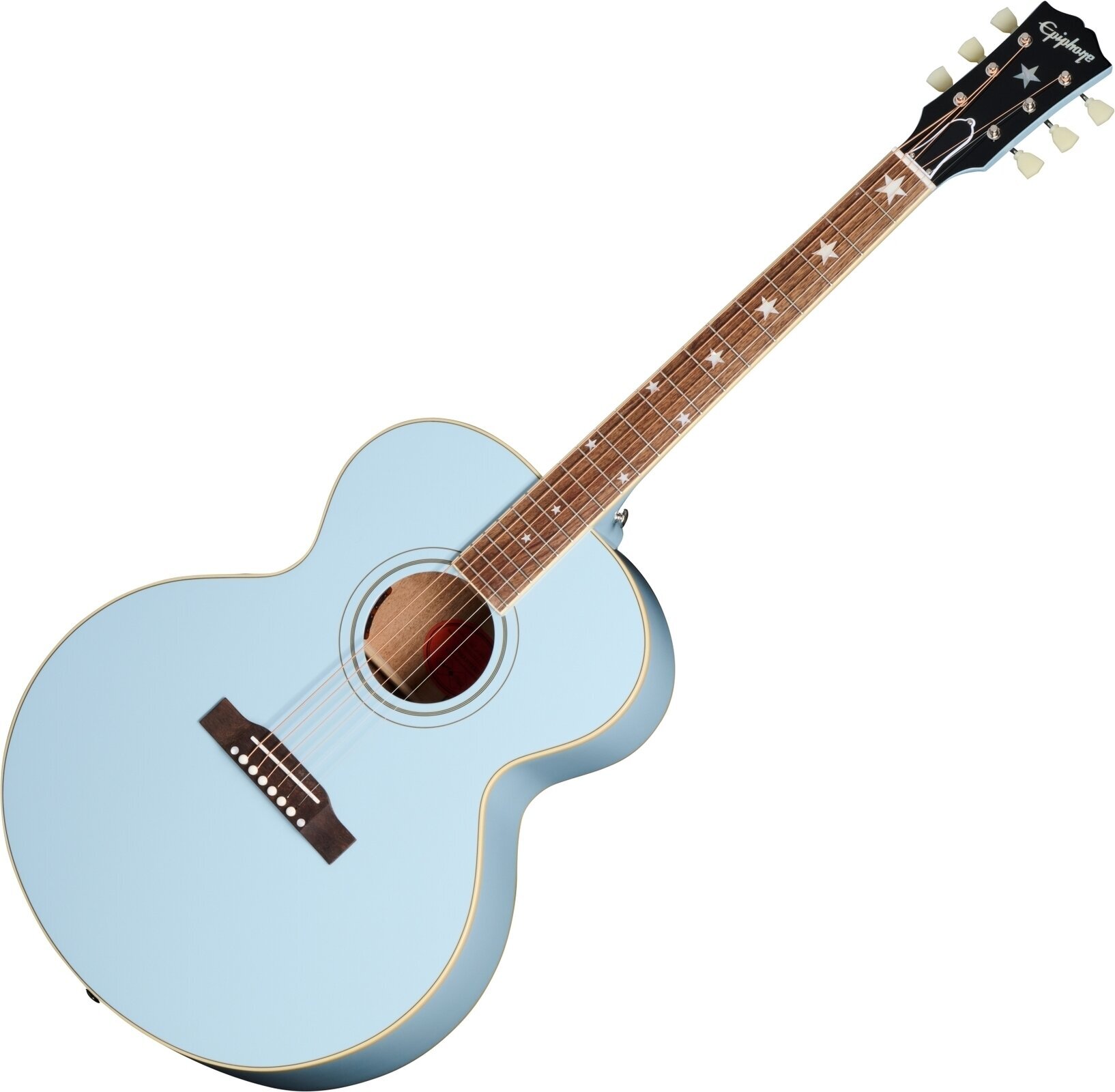 electro-acoustic guitar Epiphone J-180 LS Frost Blue electro-acoustic guitar