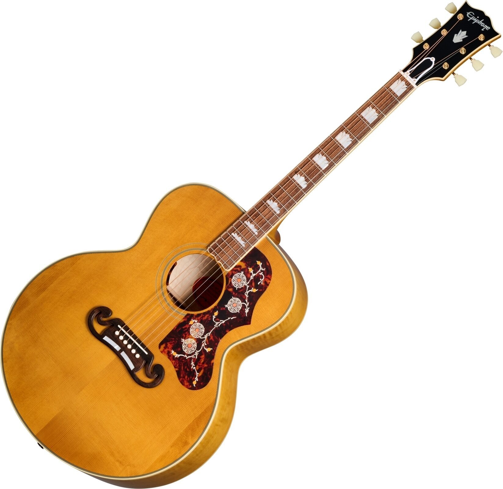 Guitare Jumbo acoustique-électrique Epiphone 1957 SJ-200 Antique Natural Guitare Jumbo acoustique-électrique