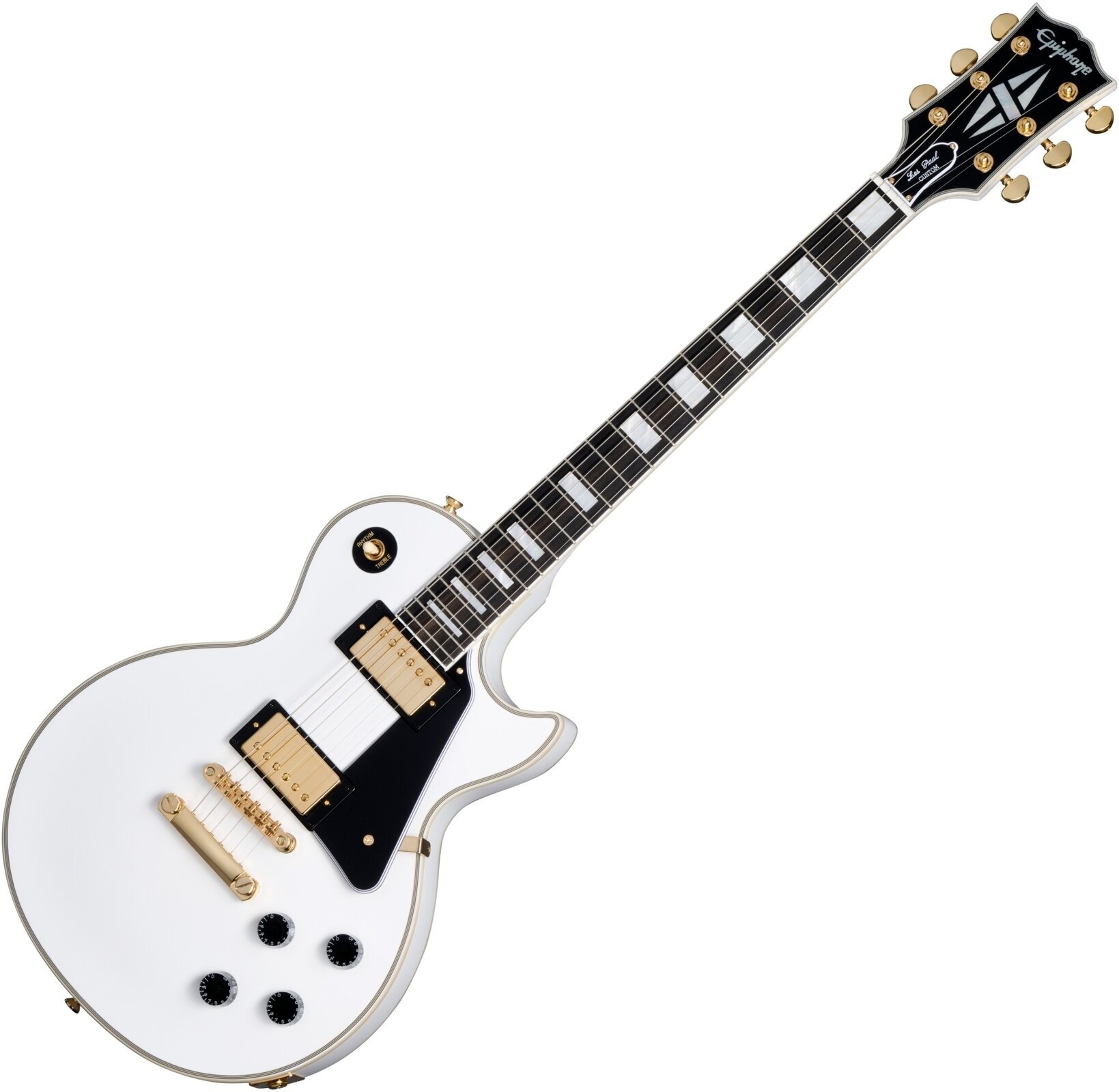 Guitare électrique Epiphone Les Paul Custom Alpine White Guitare électrique