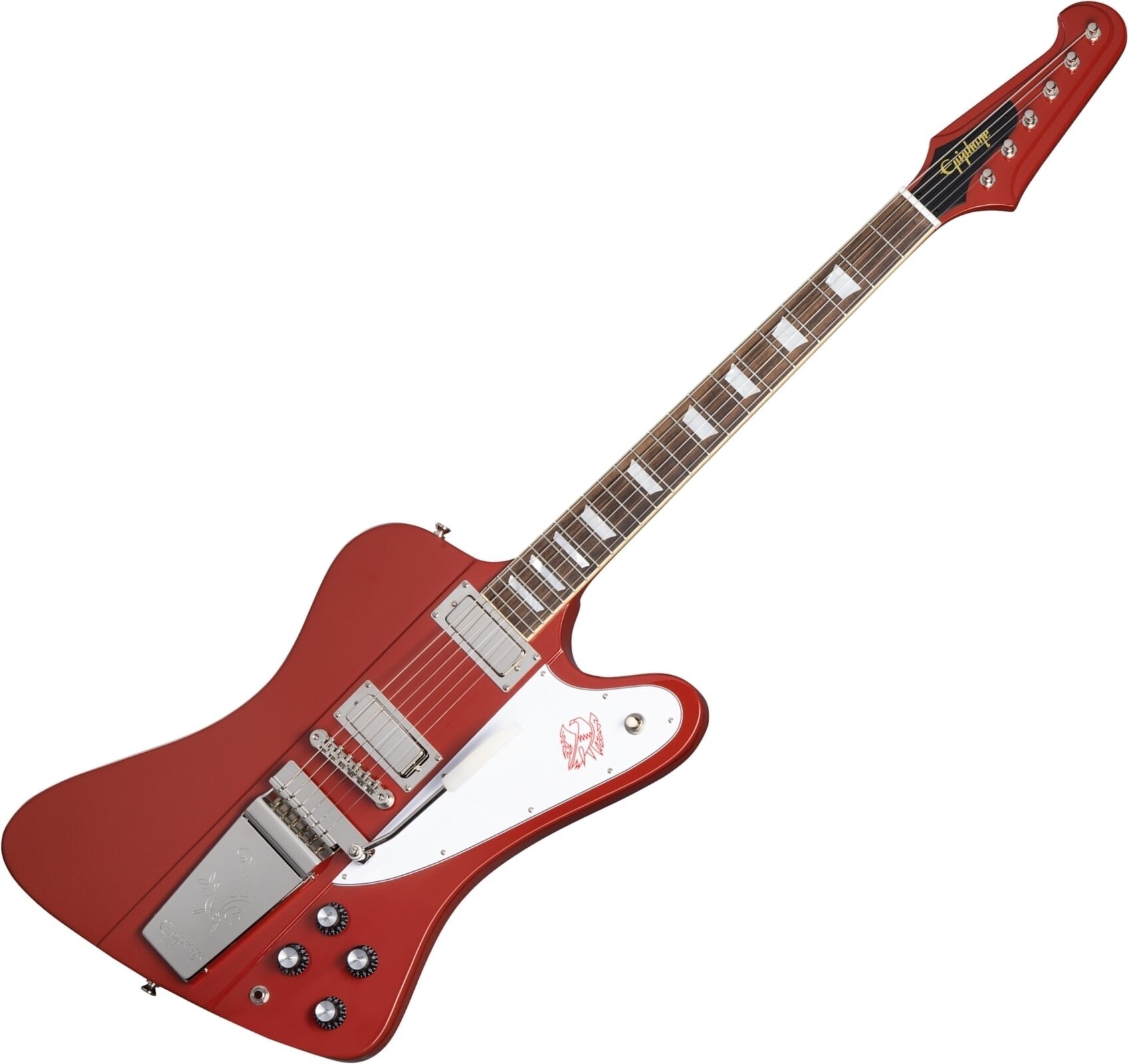 Elektrická gitara Epiphone 1963 Firebird V Ember Red Elektrická gitara