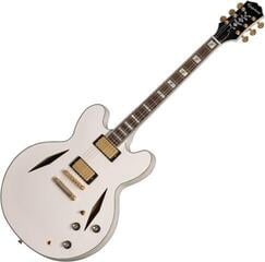 Semi-Acoustic Guitar Epiphone Emily Wolfe Sheraton White Wolfe Aged Bone White Semi-Acoustic Guitar
