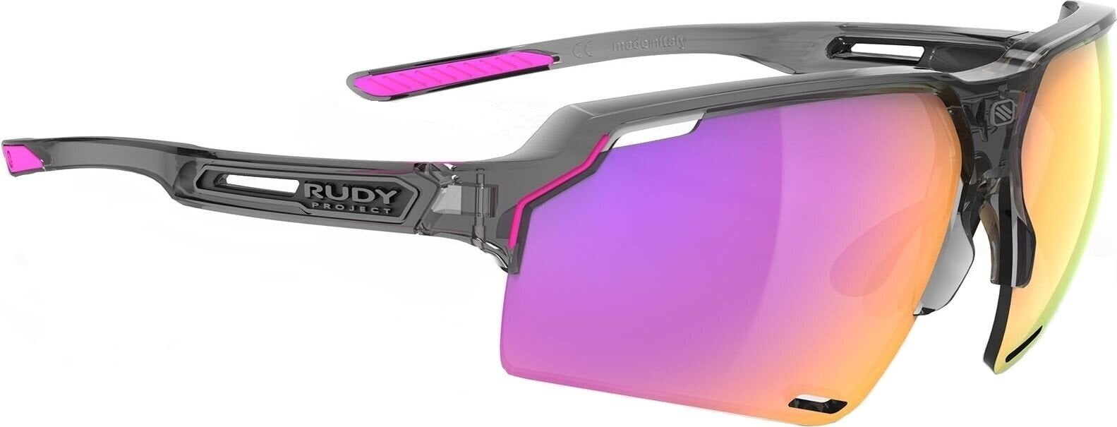 Cycling Glasses Rudy Project Deltabeat Crystal Ash/Multilaser Sunset Cycling Glasses
