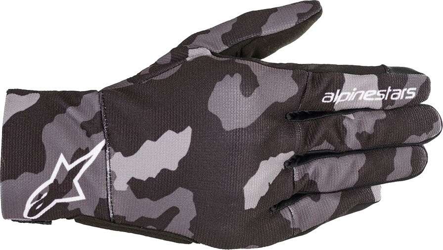 Moottoripyöräilijän käsineet Alpinestars Reef Gloves Black/Gray/Camo 2XL Moottoripyöräilijän käsineet