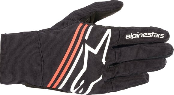 Γάντια Μηχανής Textile Alpinestars Reef Gloves Black/White/Red Fluo 3XL Γάντια Μηχανής Textile - 1