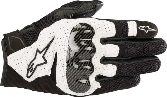 Motorradhandschuhe Alpinestars SMX-1 Air V2 Gloves Black/White 3XL Motorradhandschuhe - 1