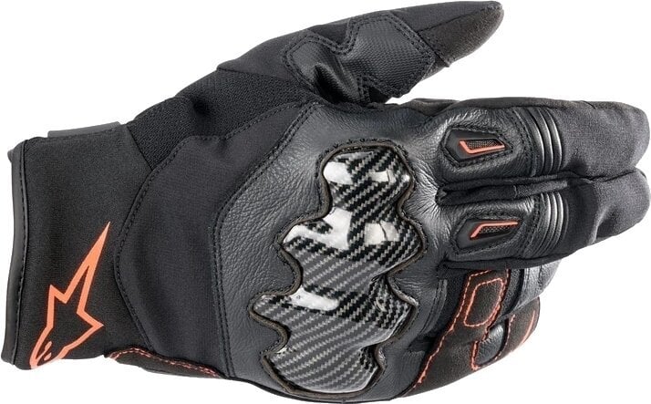 Motorcycle Gloves Alpinestars SMX-1 Drystar Gloves Black/Red Fluo 3XL Motorcycle Gloves