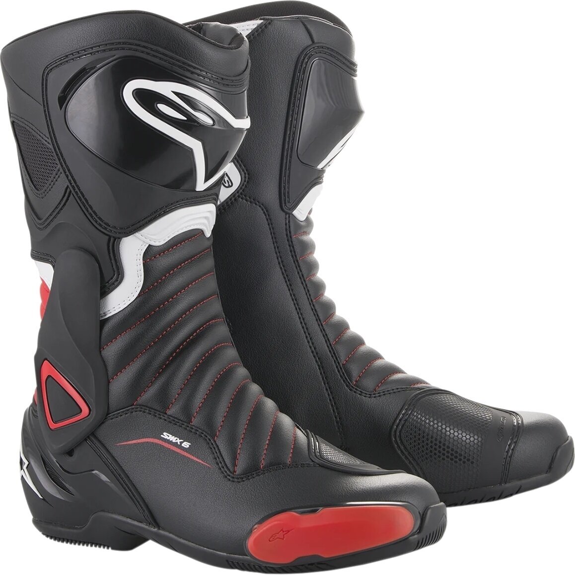 Motorcycle Boots Alpinestars SMX-6 V2 Boots Black/Gray/Red Fluo 36 Motorcycle Boots
