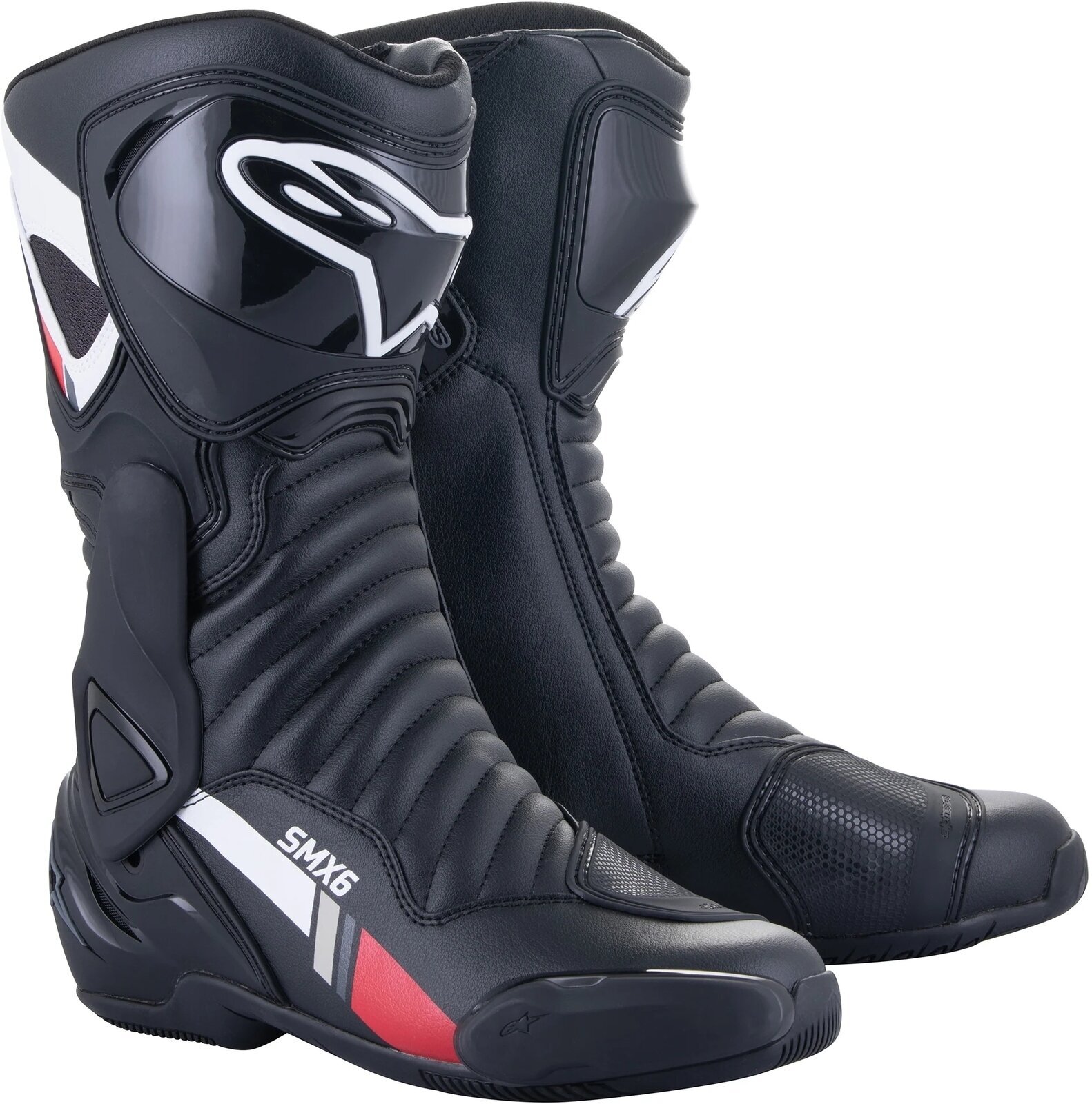 Alpinestars SMX-6 V2 Boots Black/White/Gray 50 Bottes de moto Black 46 unisex