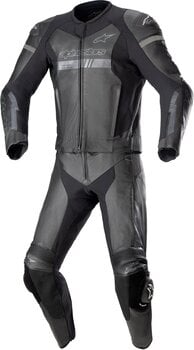 Kétrészes motoros overál Alpinestars GP Force Chaser Leather Suit 2 Pc Black/Black 48 Kétrészes motoros overál - 1