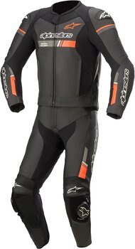 Two-piece Motorcycle Suit Alpinestars GP Force Chaser Leather Suit 2 Pc Black/Red Fluo 48 Two-piece Motorcycle Suit - 1