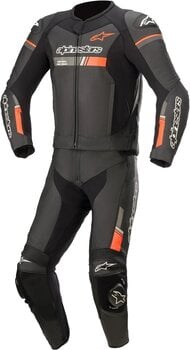 Two-piece Motorcycle Suit Alpinestars GP Force Chaser Leather Suit 2 Pc Black/Red Fluo 50 Two-piece Motorcycle Suit - 1