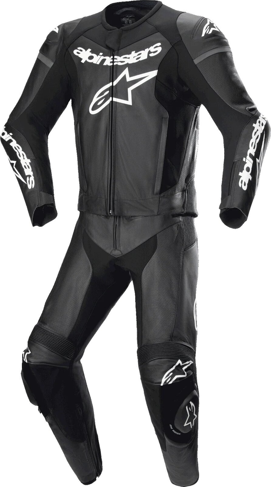 Combinaison moto deux pièces Alpinestars GP Force Lurv Leather Suit 2 Pc Black 50 Combinaison moto deux pièces