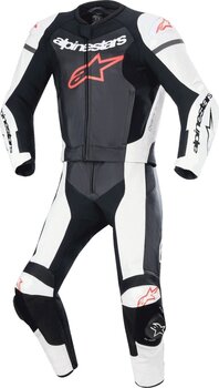 Mono de moto de dos piezas Alpinestars GP Force Lurv Leather Suit 2 Pc Black/White Red/Fluo 48 Mono de moto de dos piezas - 1