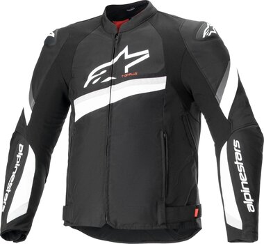 Casaco têxtil Alpinestars T-GP Plus V4 Jacket Black/White L Casaco têxtil - 1