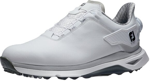 Heren golfschoenen Footjoy PRO SLX Mens Golf Shoes White/Grey/Grey Boa 41 - 1