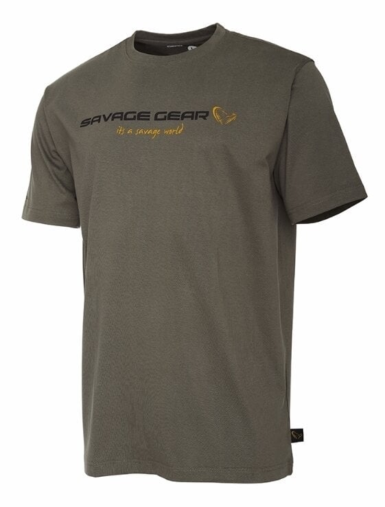 Tričko Savage Gear Tričko SG4 Logo T-Shirt Loden Green L