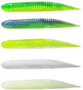 Leurre artificiel Savage Gear Ned Dragon Tail Slug Clear Water Mix Clear Motoroil UV-Green Pumpkin UV-Watermelon Red-Chartreuse Pumpkin-Bleak 7,2 cm 3 g Leurre artificiel - 1