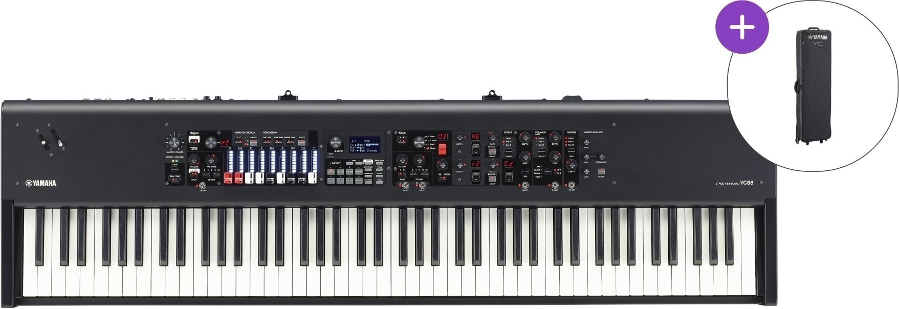 Elektromos orgona Yamaha YC88 SET Elektromos orgona