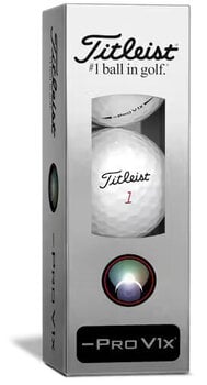 Golf Balls Titleist Pro V1x 2023 Left Dash 3 Pack - 1