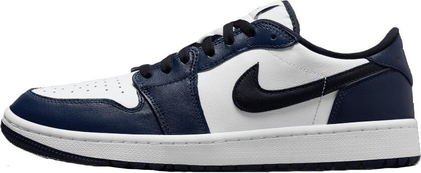 Férfi golfcipők Nike Air Jordan 1 Low G Men Golf Shoes White/Black/Midnight Navy 40,5