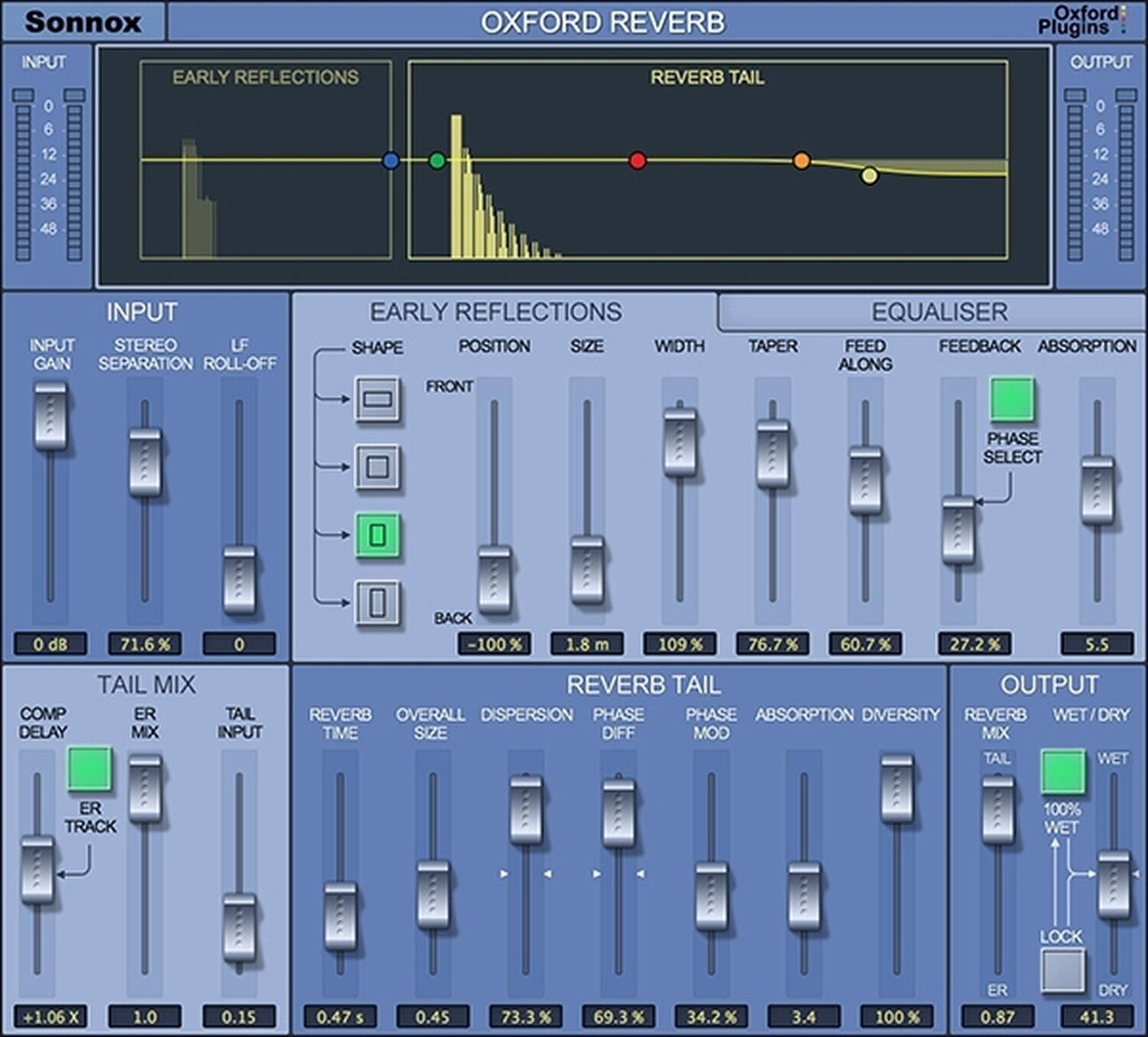 Studio software plug-in effect Sonnox Oxford Reverb (Native) (Digitaal product)