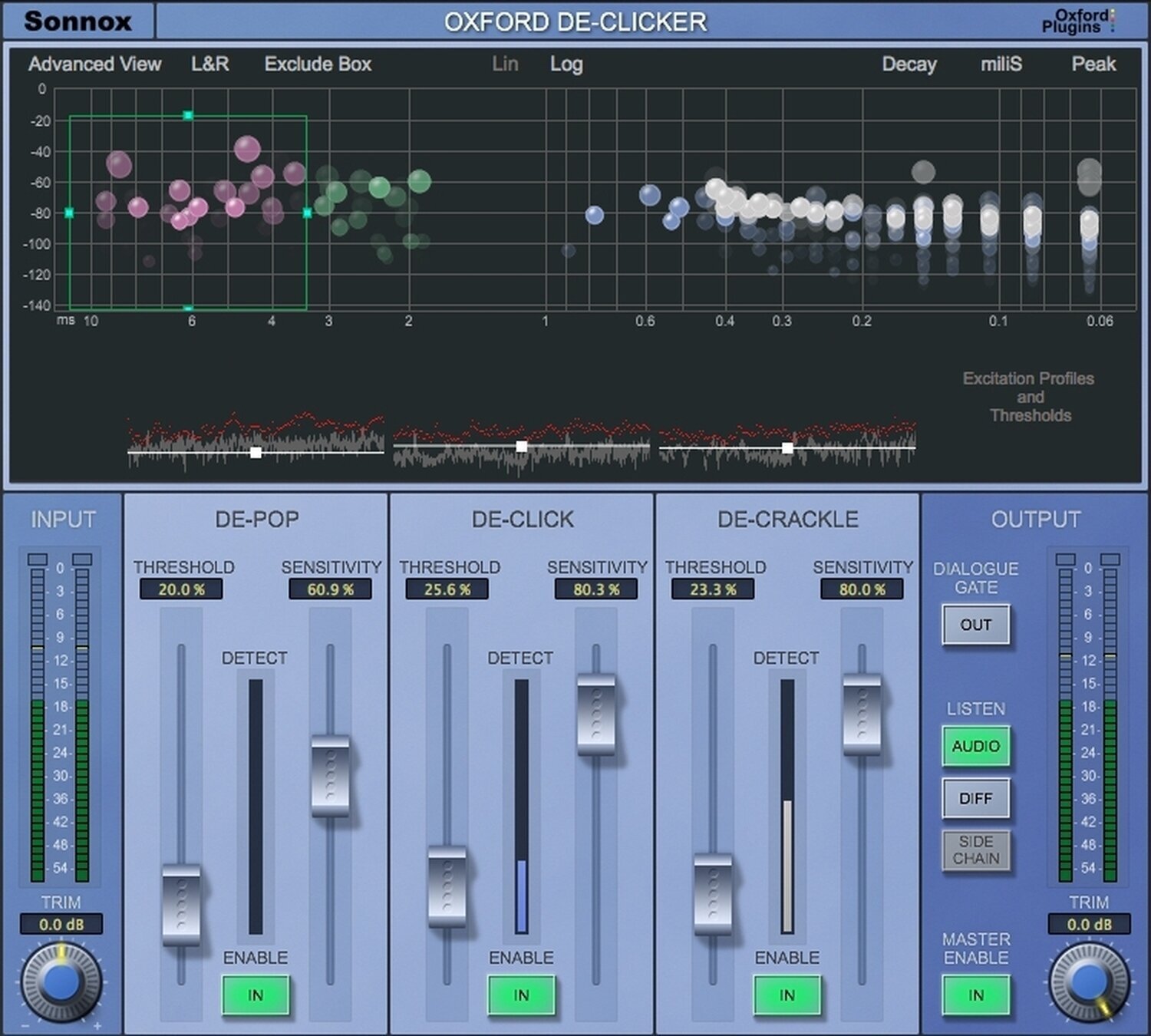 Plug-In software da studio Sonnox Oxford DeClicker (Native) (Prodotto digitale)