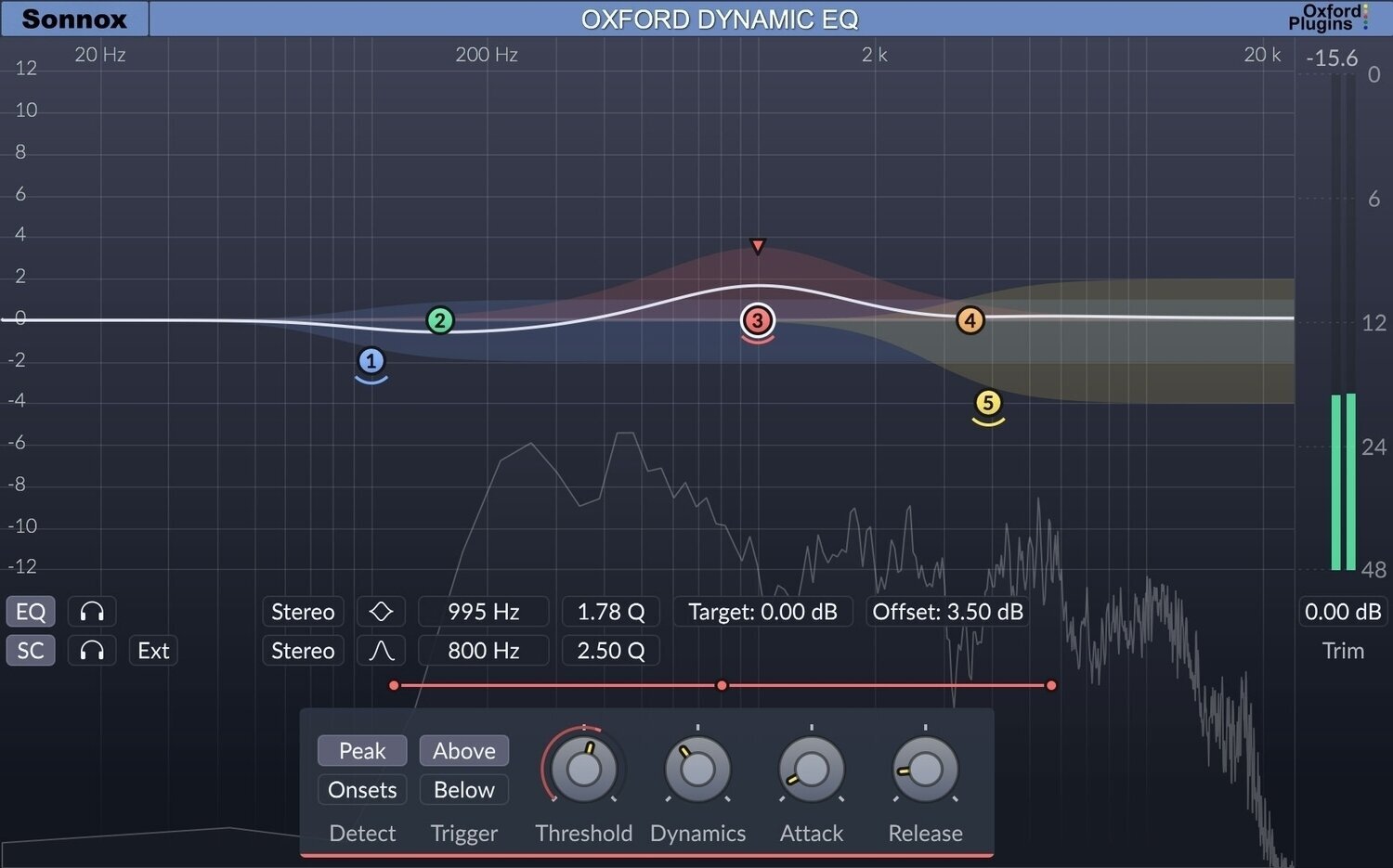 Studio software plug-in effect Sonnox Oxford Dynamic EQ (Nat) (Digitaal product)