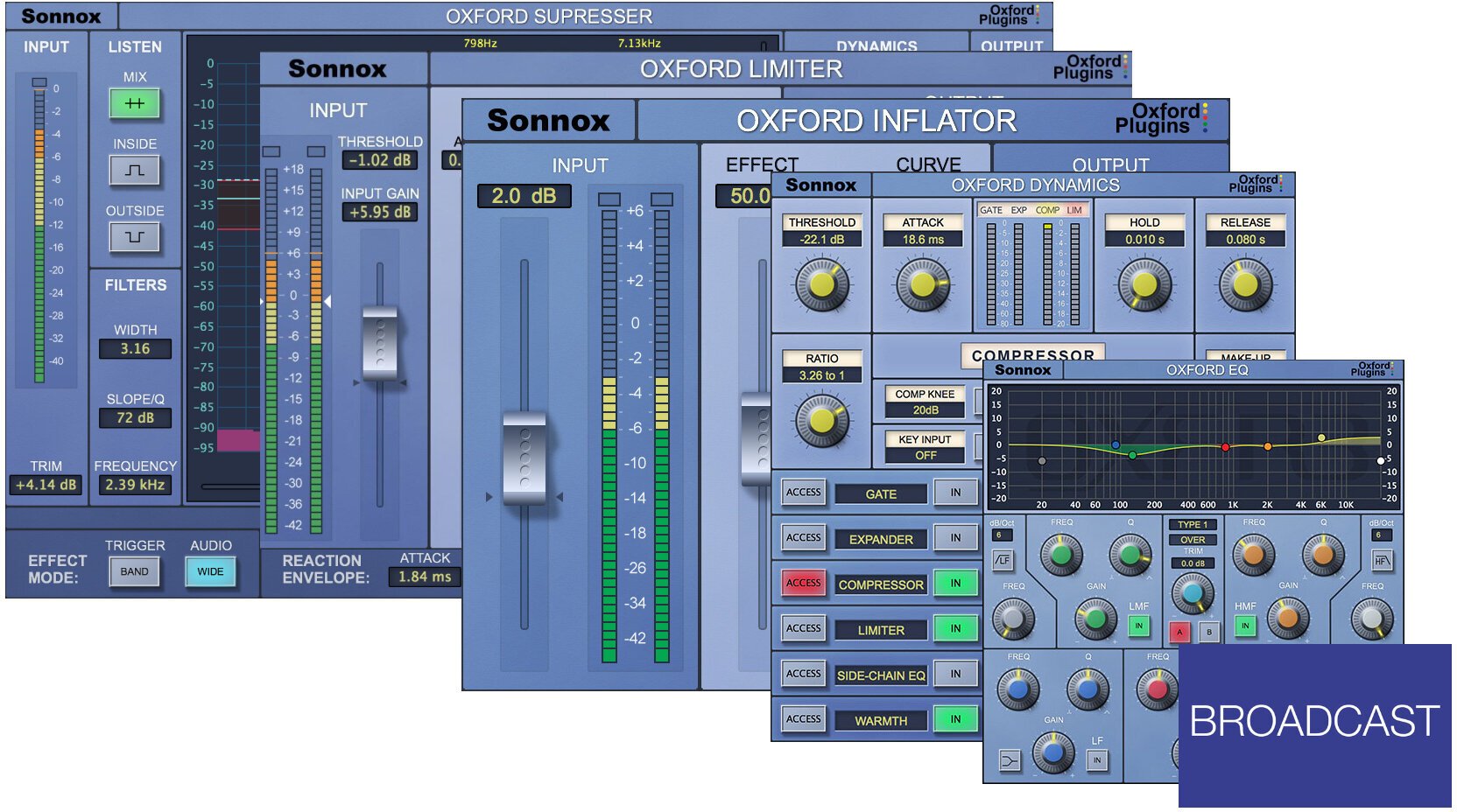 Logiciel de studio Plugins d'effets Sonnox Broadcast (Native) (Produit numérique)