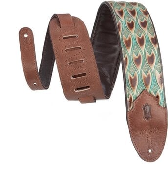 Leather guitar strap Levys M4WP-004 Leather guitar strap Arrowhead Turquoise - 1