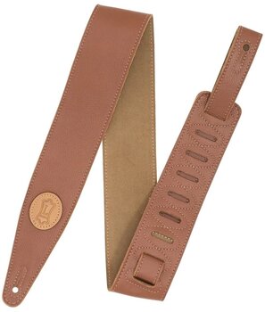Leather guitar strap Levys MGS317ST-TAN-SND Leather guitar strap Tan - 1