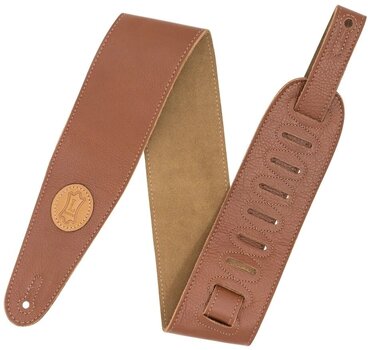 Leather guitar strap Levys MGS44ST3-TAN-SND Leather guitar strap Tan - 1
