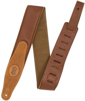 Leather guitar strap Levys MGS80CS-TAN-SND Leather guitar strap Tan - 1