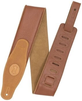 Leather guitar strap Levys MGS83CS-TAN-SND Leather guitar strap Tan - 1