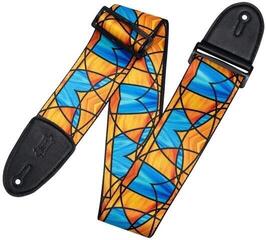 Колан за китара Levy's Stained Glass Blue & Orange Колан за китара