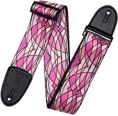 Колан за китара Levy's Stained Glass  Pink Колан за китара