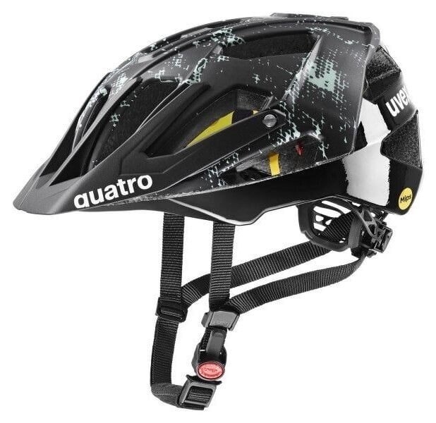 Cyklistická helma UVEX Quatro CC Mips Black/Jade Matt 52-57 Cyklistická helma
