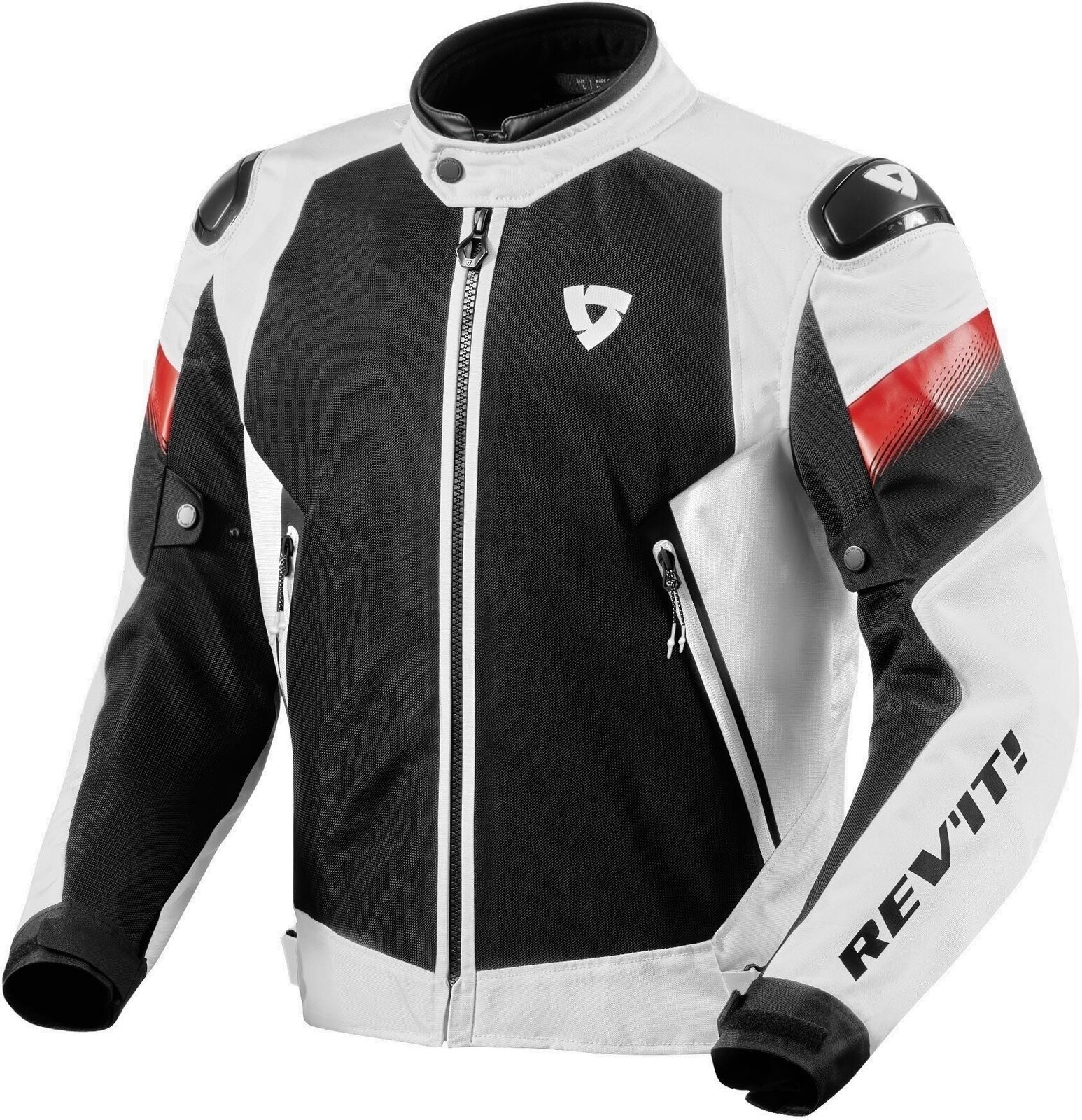 Textiele jas Rev'it! Jacket Control Air H2O White/Black S Textiele jas