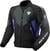 Läderjacka Rev'it! Jacket Control H2O Black/Blue XL Läderjacka