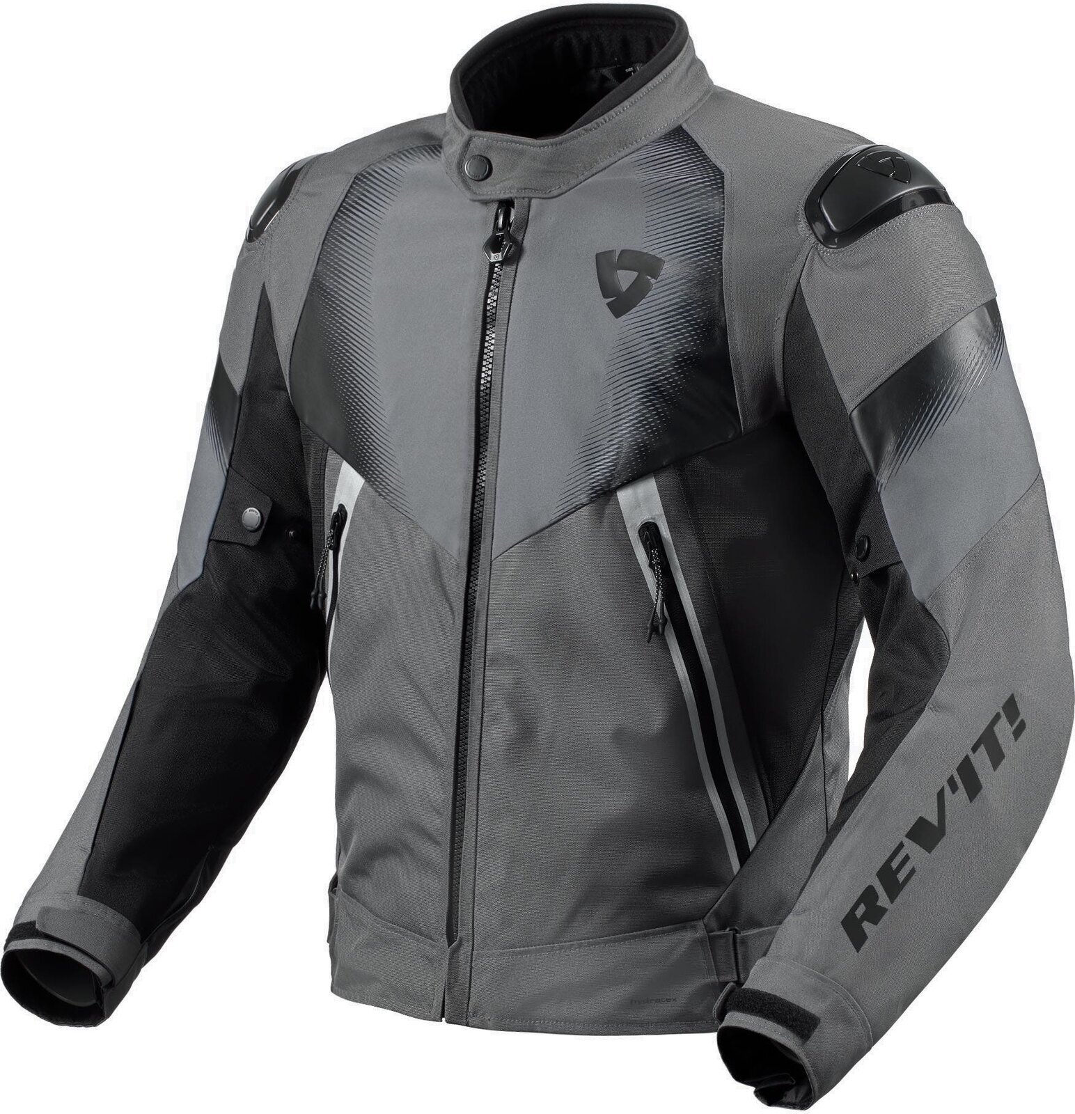 Leather Jacket Rev'it! Jacket Control H2O Grey/Black 3XL Leather Jacket