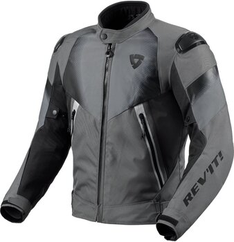Leather Jacket Rev'it! Jacket Control H2O Grey/Black M Leather Jacket - 1