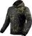 Tekstilna jakna Rev'it! Jacket Saros WB Black/Dark Green L Tekstilna jakna