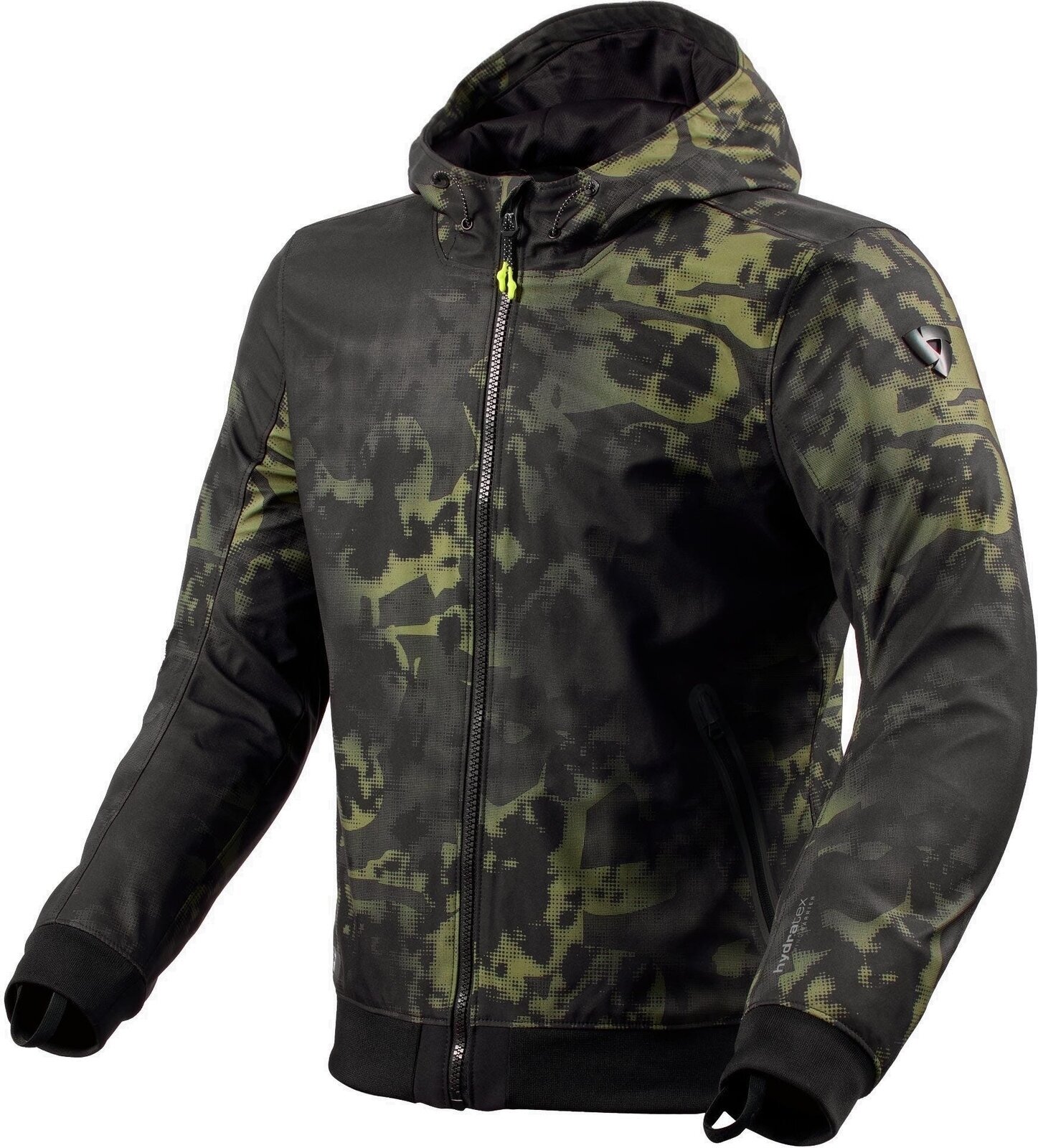 Textildzseki Rev'it! Jacket Saros WB Black/Dark Green S Textildzseki