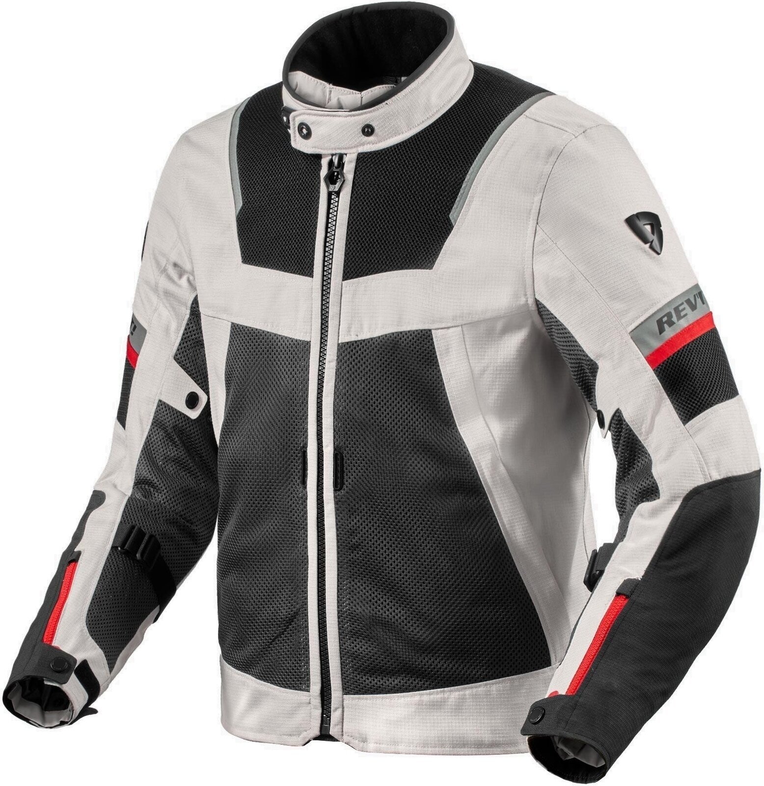 Kurtka tekstylna Rev'it! Jacket Tornado 4 H2O Silver/Black 3XL Kurtka tekstylna