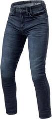 Calças de ganga para motociclismo Rev'it! Jeans Carlin SK Dark Blue W32/L34 Calças de ganga para motociclismo