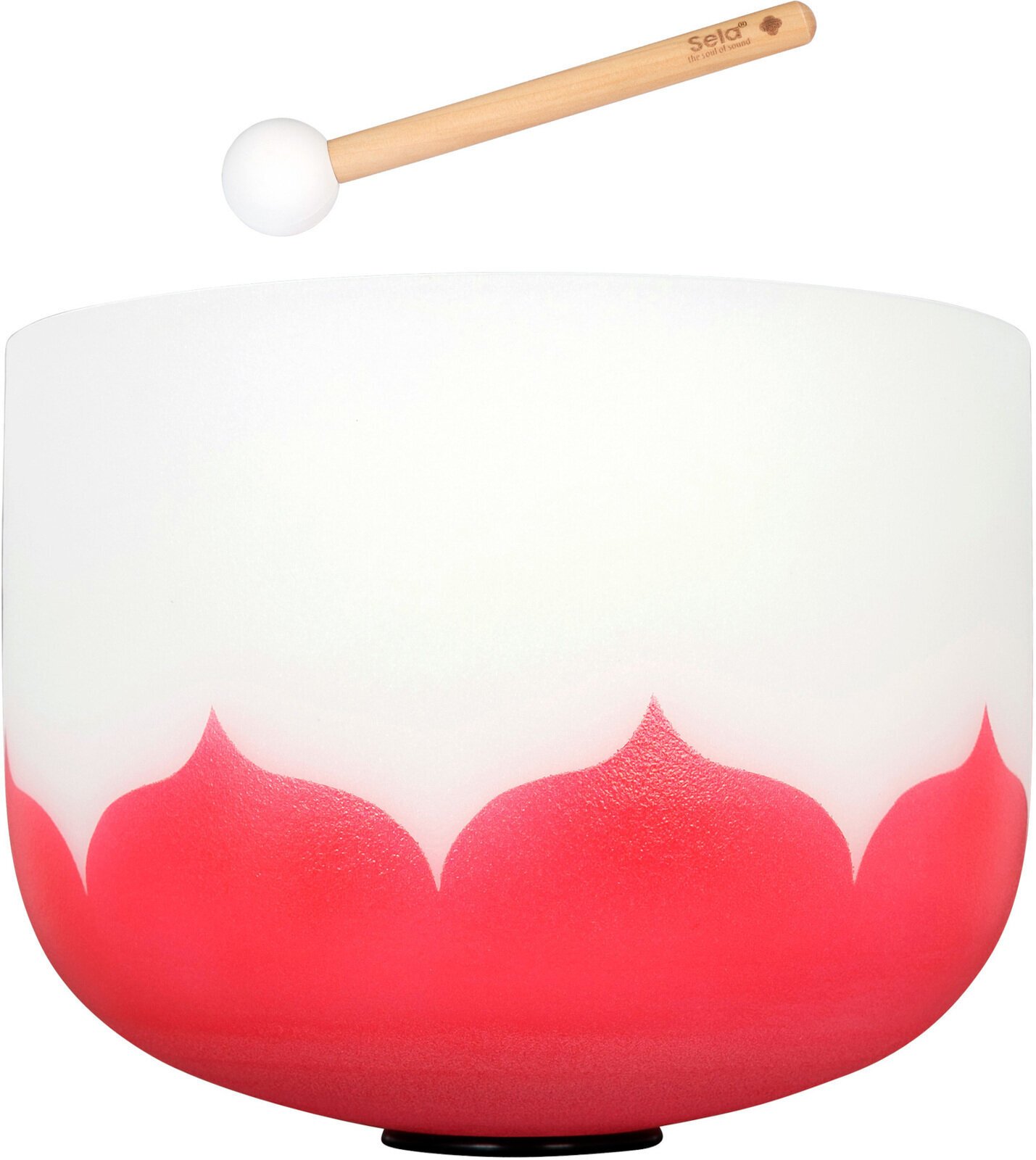 Percussions musicothérapeutiques Sela 14“ Crystal Singing Bowl Set Lotus 432Hz C - Red (Root Chakra)