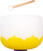 Percussion for music therapy Sela 10" Crystal Singing Bowl Lotus 440 Hz E - Yellow (Solar Plexus Chakra) incl. 1 Wood Mallet