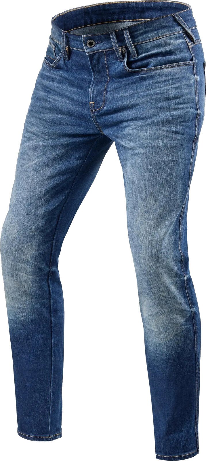 Moottoripyöräilijän farkut Rev'it! Jeans Carlin SK Medium Blue W31/L34 Moottoripyöräilijän farkut