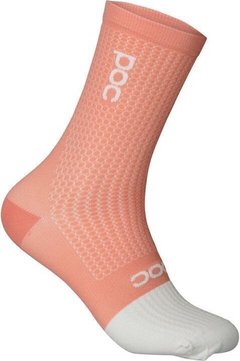 Cyklo ponožky POC Flair Sock Mid Rock Salt/Hydrogen White M Cyklo ponožky