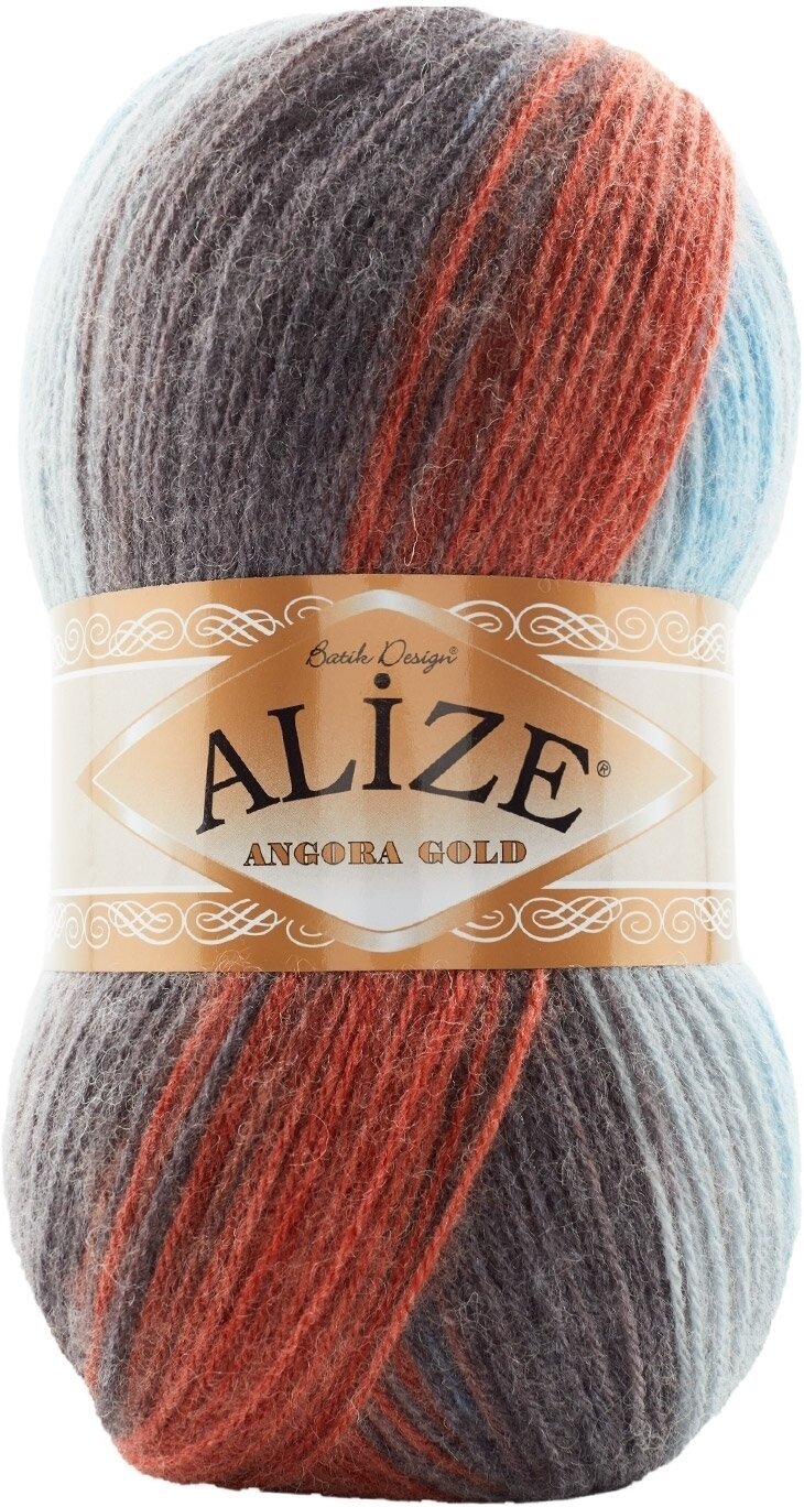 Fios para tricotar Alize Angora Gold Batik 7922