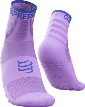 Meias de corrida Compressport Training Socks 2-Pack Lupine/Dazzling Blue T2 Meias de corrida - 1